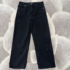 Madewell Straight leg Black Denim Jeans